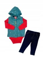 Zestaw dresowy Zestaw body z kamizelką i spodniami ONNO BABY - obrazek 2