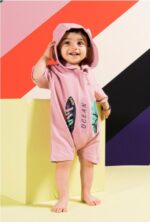 Zestaw dla niemowląt z kapturkiem fioletowy ONNO Baby - obrazek 8