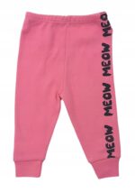 Bawełniany komplet dziewczęcy KOT w rozmiarze 68-74 cm - obrazek 4