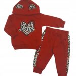 Zestaw dla dziewczynki Komplet z bawełnianą koszulką i spodniami