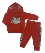 Zestaw dla dziewczynki Komplet z bawełnianą koszulką i spodniami