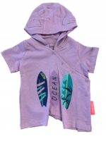 Zestaw dla niemowląt z kapturkiem fioletowy ONNO Baby