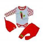 Zestaw dresowy, czapka, body, spodnie, ONNO BABY