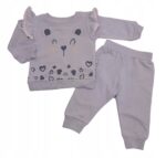 Bawełniany komplet dziewczęcy SERCE