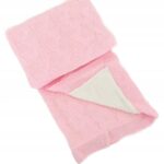 Kocyk dziecięcy Onno Baby pleciony z wełną 90x100 cm