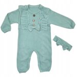 Ściągaczowe śpioszki dziecięce zapinane na guziki