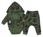 Bawełniany 3-częściowy komplet chłopięcy MORO Onno Baby, rozmiar 56 cm