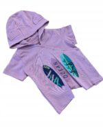 Zestaw dla niemowląt z kapturkiem fioletowy ONNO Baby - obrazek 2