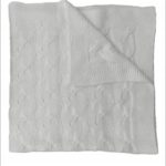 Kocyk dziecięcy pleciony z wełny