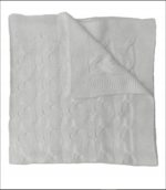 Kocyk dziecięcy pleciony z wełny