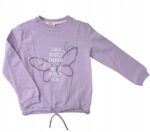 Bawełniany dres dla dziewczynki Komplet składający się z koszulki i spodni w rozmiarach 123 - 128cm - obrazek 4