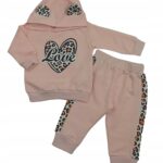 Komplet dla dziewczynki Komplet składający się z bawełnianej koszulki i spodni