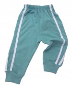 Bawełniany komplet dziewczęcy, ZIELONE PASKI - obrazek 3