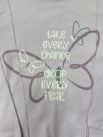 Bawełniany dres dla dziewczynki Komplet składający się z koszulki i spodni w rozmiarach 123 - 128cm - obrazek 3