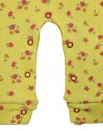 Prążkowane śpioszki dla niemowląt z guzikiem - obrazek 3