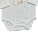 Body dziewczęce z kwiatowymi rękawami i opaską na głowę - obrazek 2