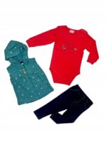 Zestaw dresowy Zestaw body z kamizelką i spodniami ONNO BABY