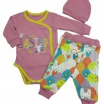 Bawełniany komplet dla dziewczynki WESOŁYCH ŚWIĄT