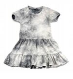 Elegancka dzianinowa sukienka dla dziewczynki w rozmiarze 116