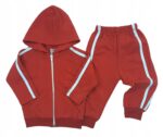Bawełniany komplet dla chłopców, CZERWONE PASKI