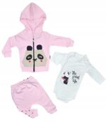 Bawełniany zestaw dla niemowląt 3-częściowy zestaw dla niemowląt Onno - obrazek 2
