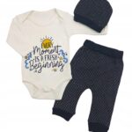 Bawełniany komplet chłopięcy Onno Baby, rozmiar 56 cm