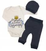 Bawełniany komplet chłopięcy Onno Baby, rozmiar 56 cm