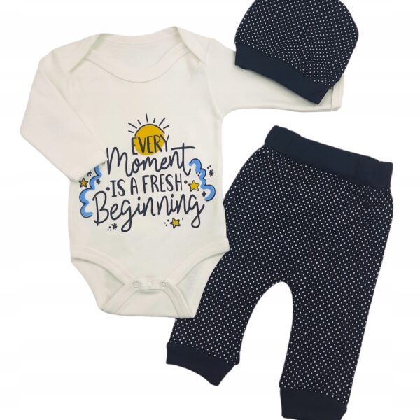 Bawełniany komplet chłopięcy Onno Baby, rozmiar 56 cm