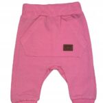 Spodnie dziecięce bawełniane różowe ONNO Kids