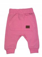 Spodnie dziecięce bawełniane różowe ONNO Kids