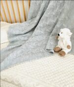 Kocyk dziecięcy pleciony z wełny - obrazek 7