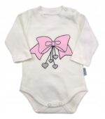 Bawełniany różowy zestaw 3-częściowy dla dziewcząt - obrazek 3