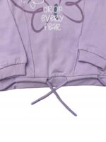 Bawełniany dres dla dziewczynki Komplet składający się z koszulki i spodni w rozmiarach 123 - 128cm - obrazek 2