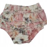 Bawełniane majtki niemowlęce z falbankami