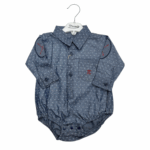 Eleganckie body koszulowe z długim rękawem