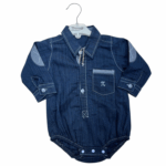 Eleganckie body koszulowe z długim rękawem - obrazek 2