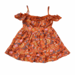 Sukienka dziewczęca w kwiaty na ramiączkach - obrazek 2