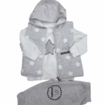 Trzyczęściowy komplet chłopięcy z kamizelką