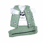 Komplet chłopięcy 3-częściowy z pandą