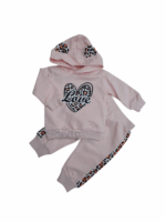 Komplet dresowy dziewczęcy Love panterka - obrazek 3