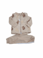 Komplet chłopięcy 3-częściowy z misiem