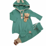 Komplet niemowlęcy z misiem i uszami