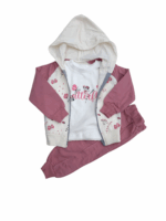 Dziewczęcy komplet dresowy 3-częściowy