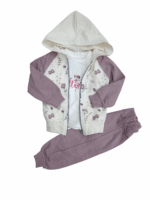 Dziewczęcy komplet dresowy 3-częściowy - obrazek 2