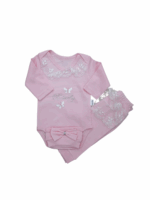 Komplet niemowlęcy dla dziewczynki z motylkami