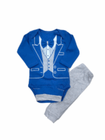 Elegancki komplet chłopięcy body i spodnie