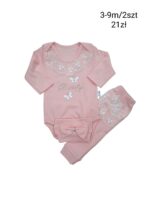 Komplet niemowlęcy dla dziewczynki z motylkami - obrazek 2