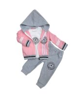 Dziewczęcy komplet dresowy z kapturem