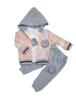 Dziewczęcy komplet dresowy z kapturem - obrazek 3