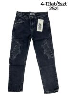 Chłopięce spodnie jeansowe cargo